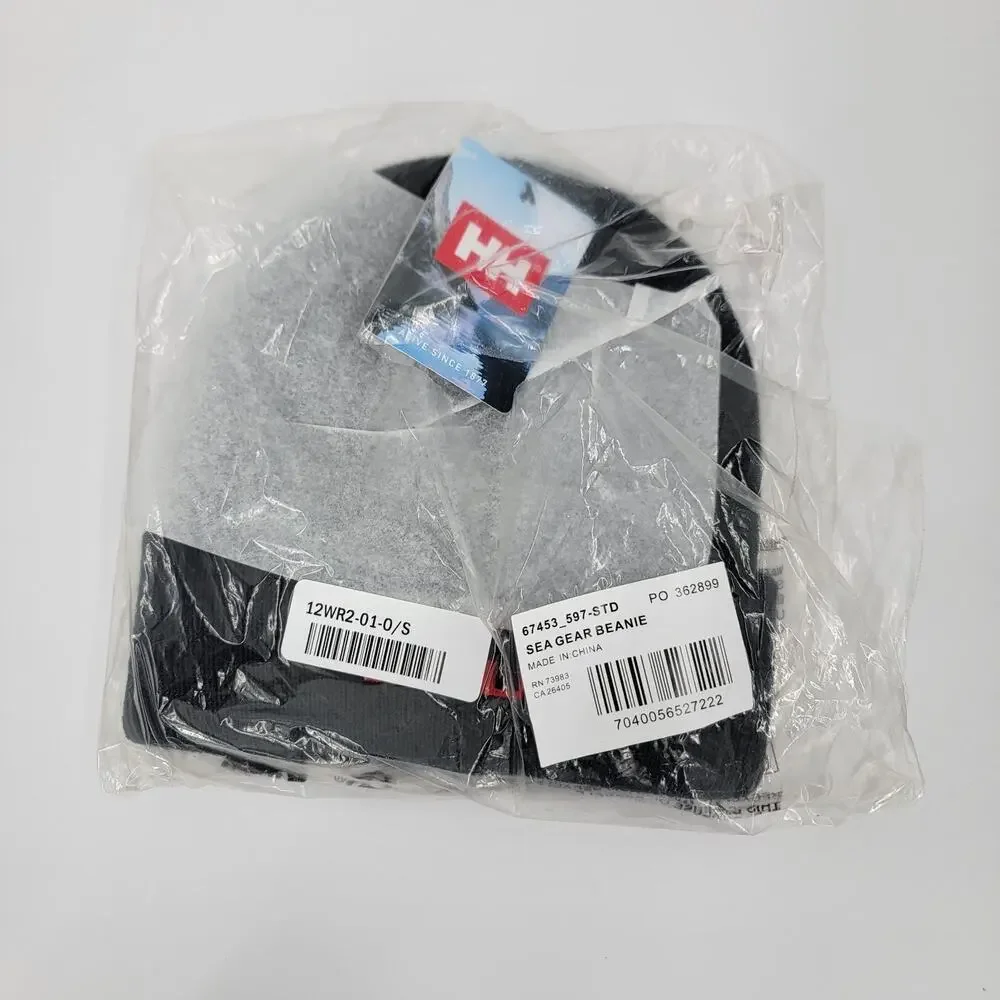 Helly Hansen Beanie Sea Gear Navy Blue Knit Cuffed Standard Size